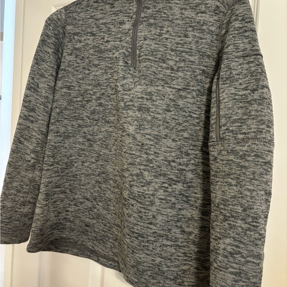 Grey Land’s End Quarter-Zip Sweater, size L. - Picture 3 of 4
